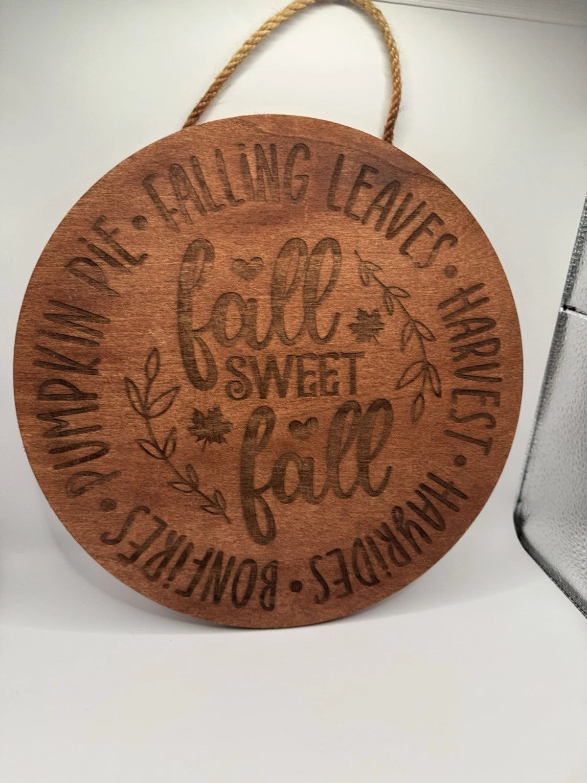 Fall Sweet Fall - 12” Wood Sign Fall Decoration