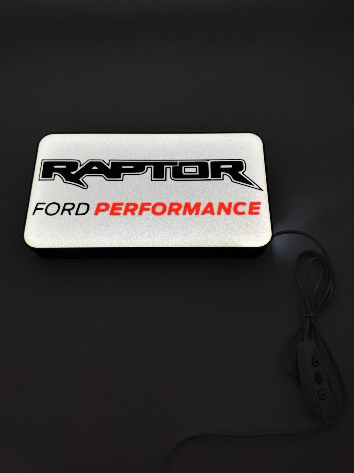 Ford F150 Raptor Performance -  10” Light Up LED Sign With USB Plug