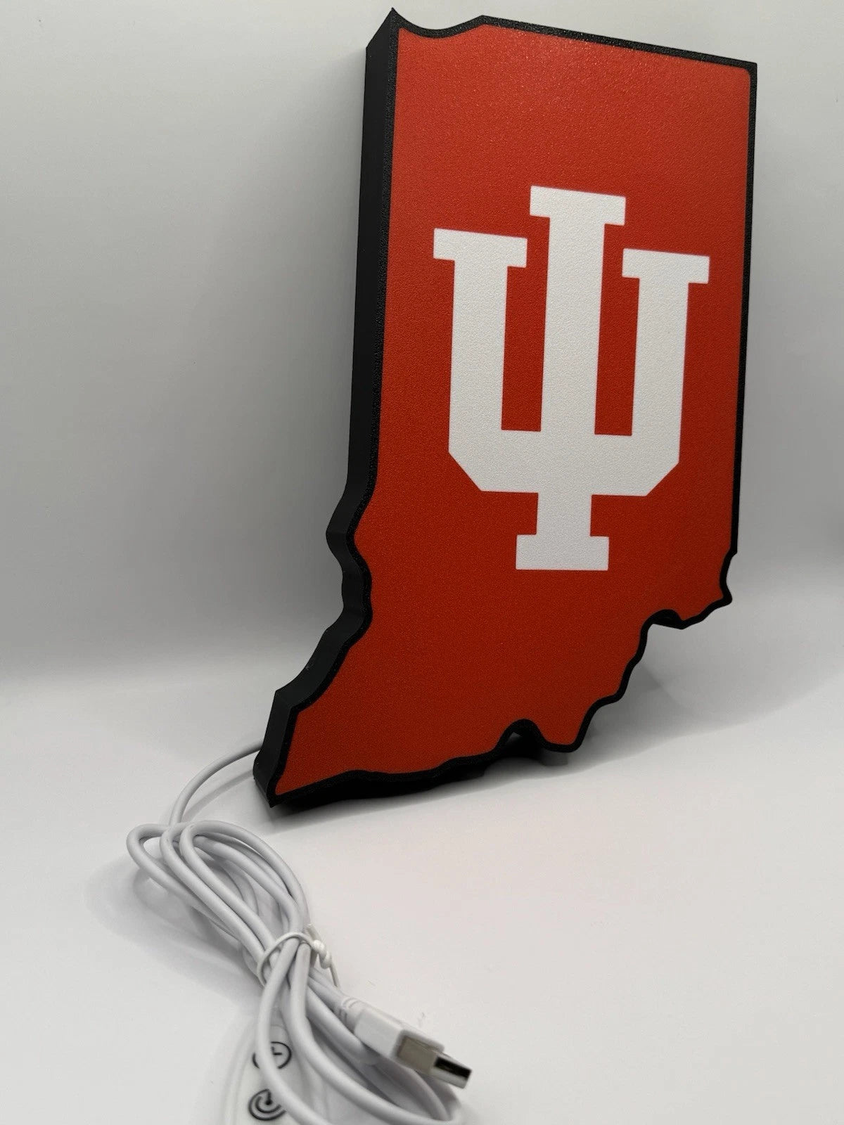 Indiana University IU Hoosiers Light Up LED Neon Sign Football College Sports