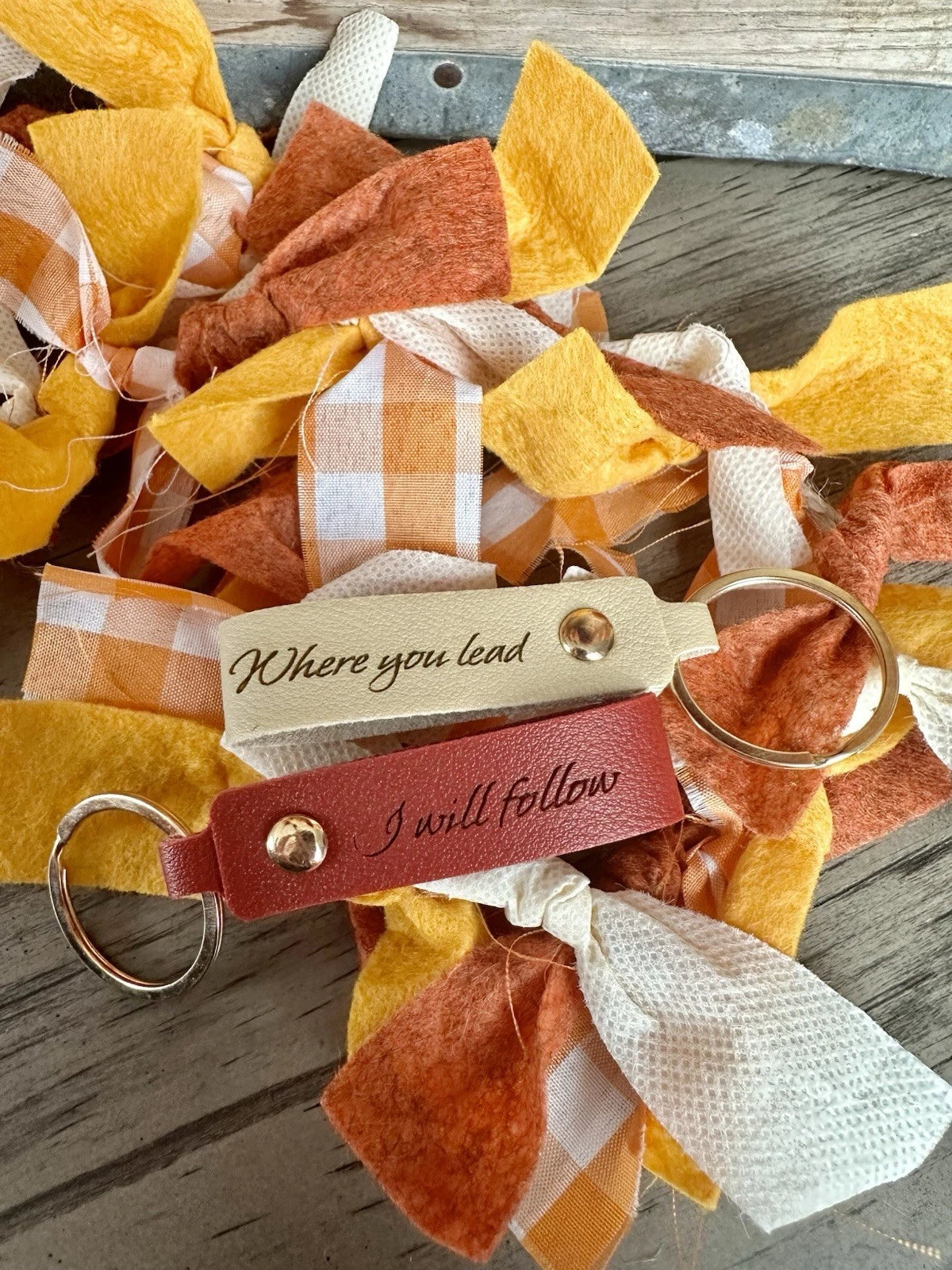 Where You Lead- I Will Follow: Gilmore Girl's Keychain Set