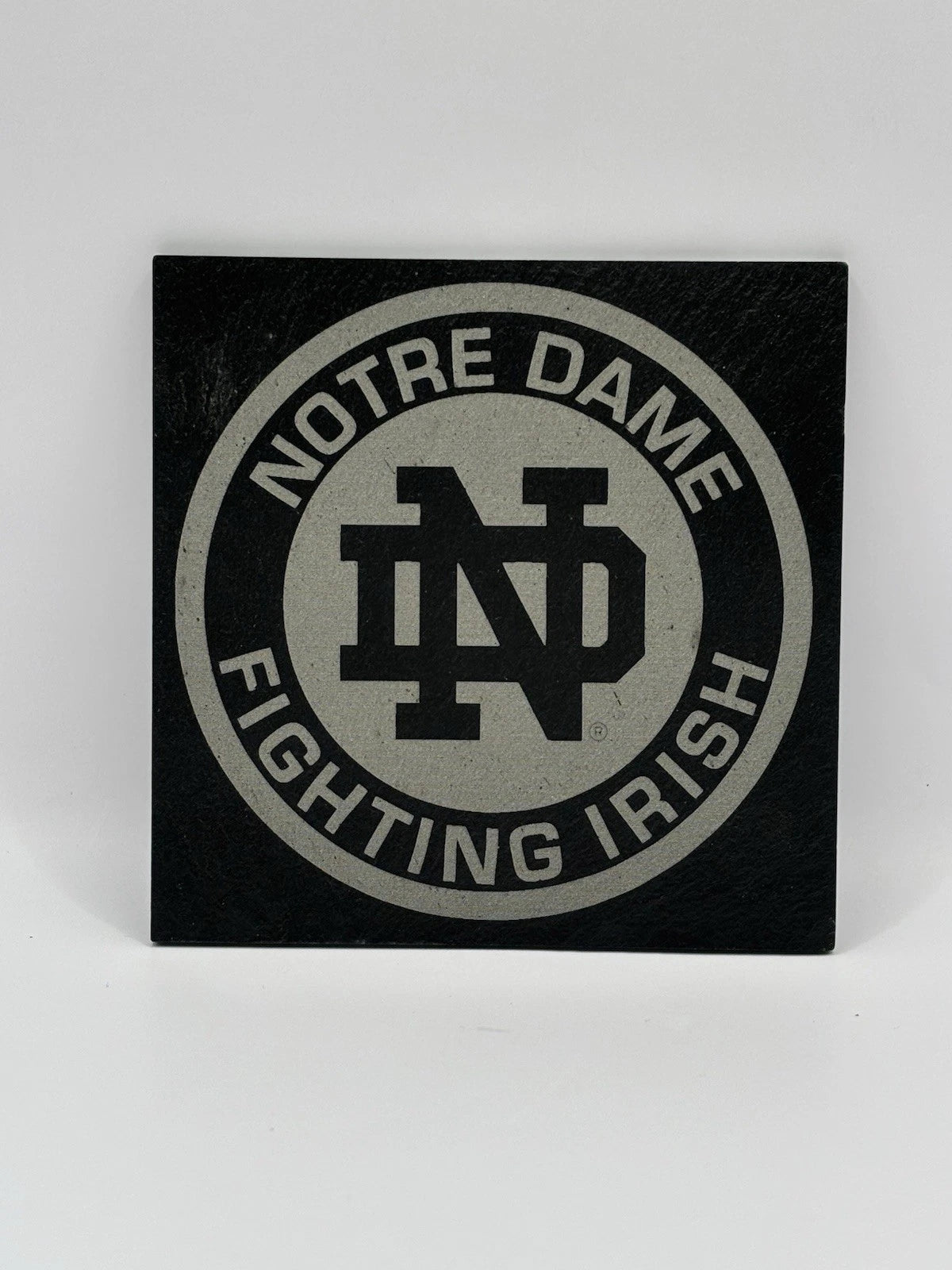 (4 Pack) Notre Dame University - Laser Engraved Slate Coasters