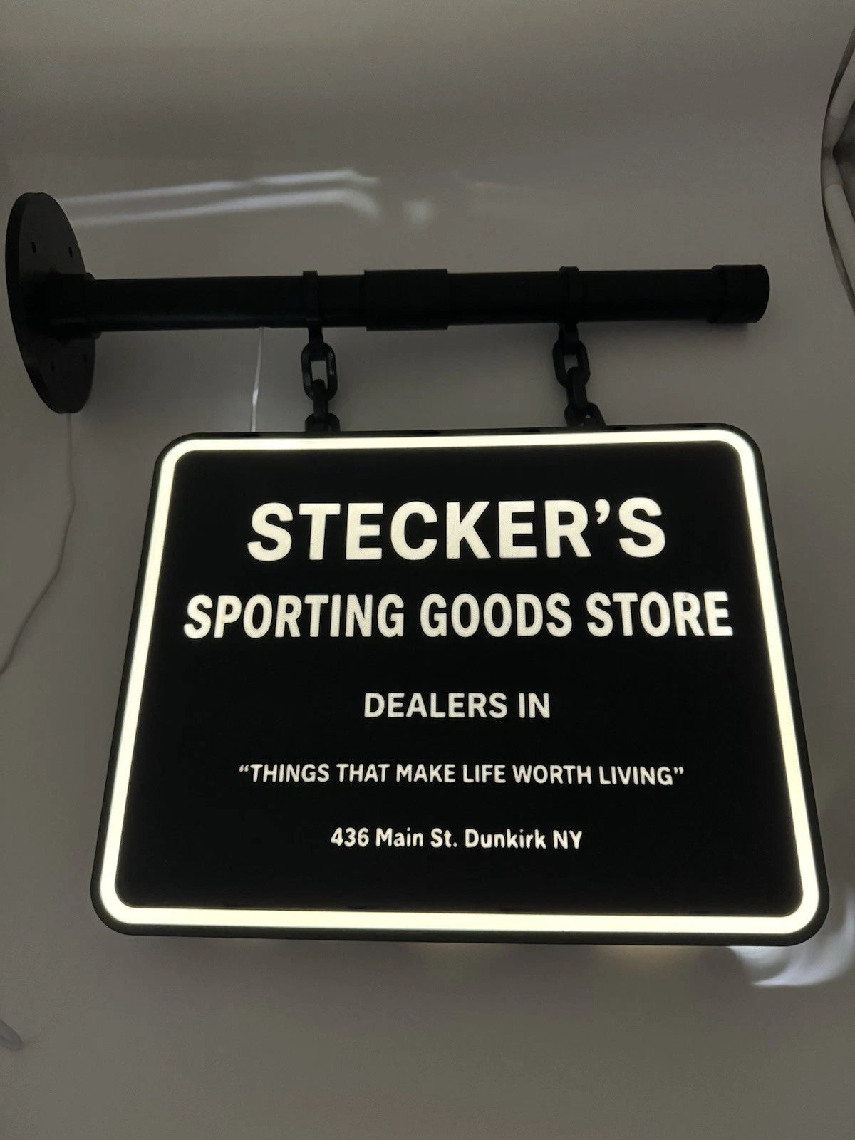 Custom Square Dual Side Pub Style Light Up LED Sign Bar - Add Custom Image Name