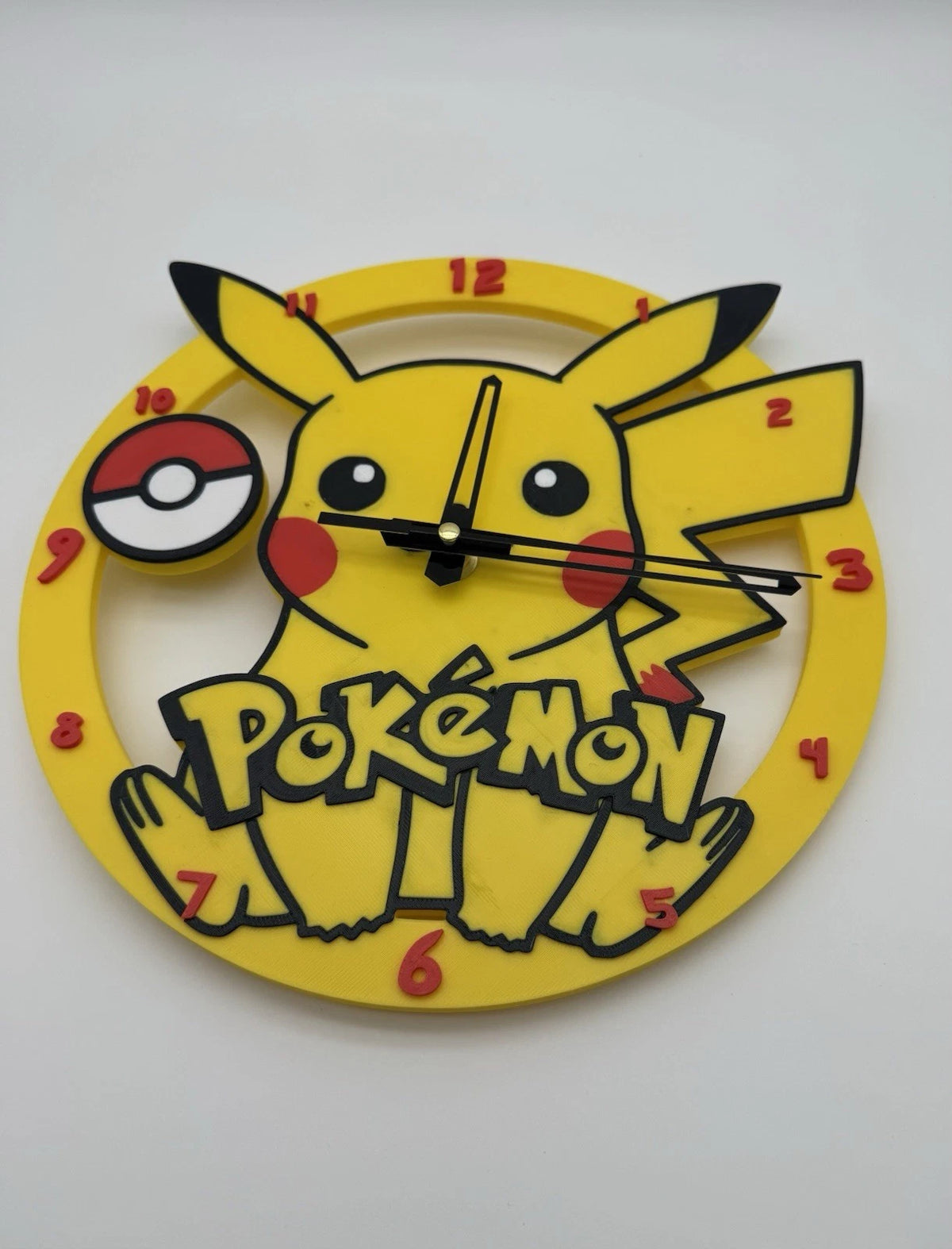Pokemon Pikachu Wall Clock 10.5” Smooth Sweep - Nintendo 151