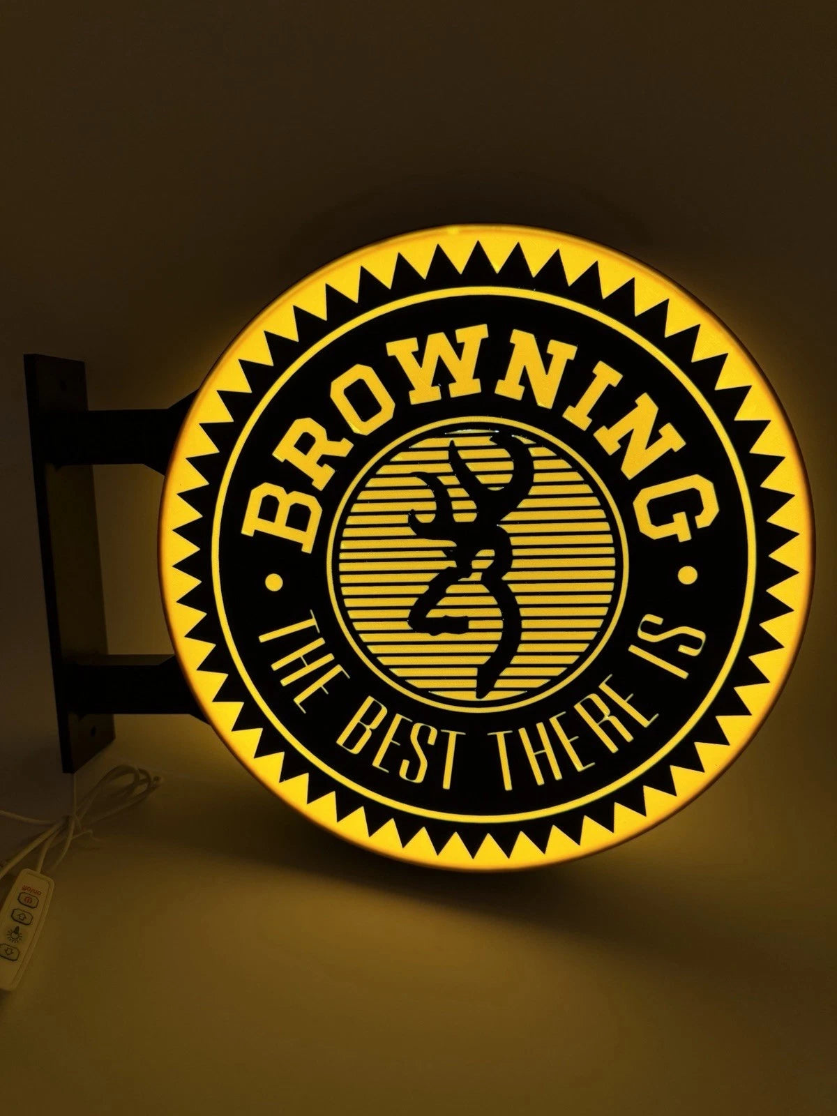 Browning Firearms - 13”  Pub Style Dual Side Light Up LED Sign Pub Bar Mancave