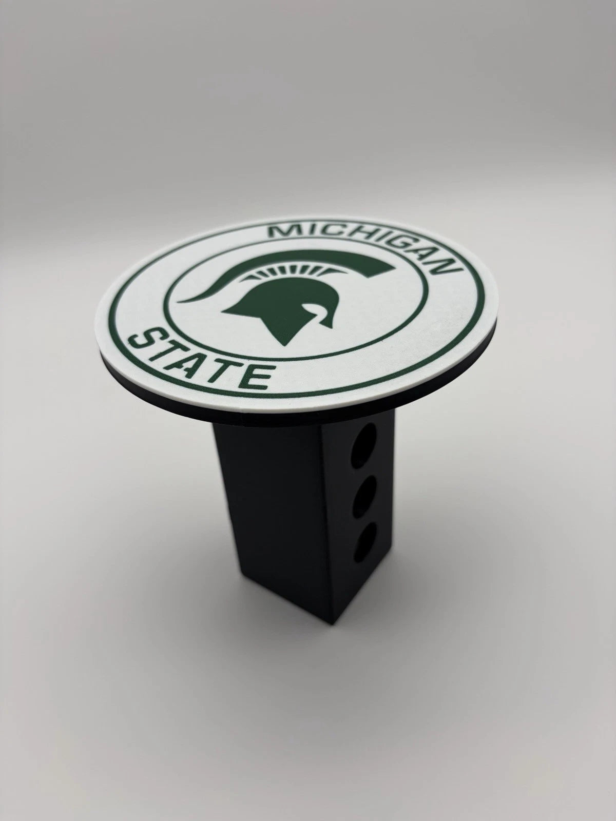Michigan State University Tow Hitch Receiver Cover White – Fits 2” Towing Truck