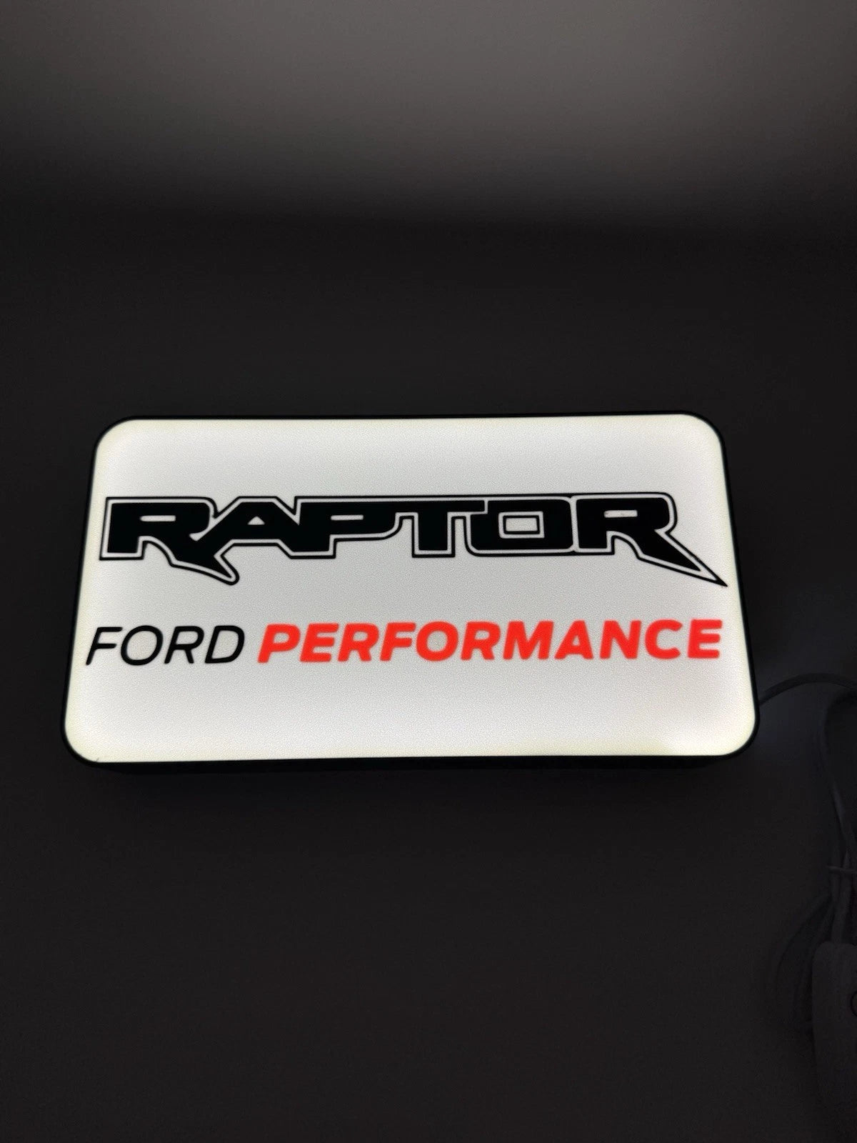 Ford F150 Raptor Performance -  10” Light Up LED Sign With USB Plug