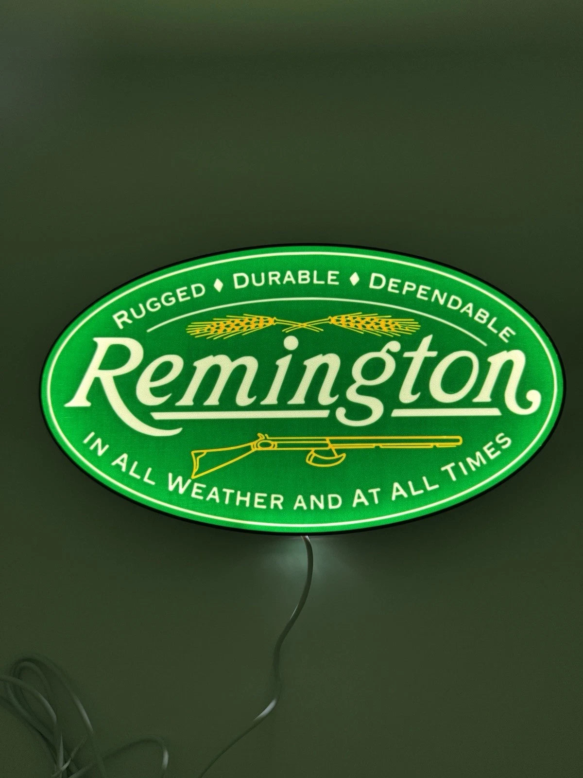 Remington Firearms - Light Up LED Neon Sign 10” USB 2A Reloading Shooting Hunt