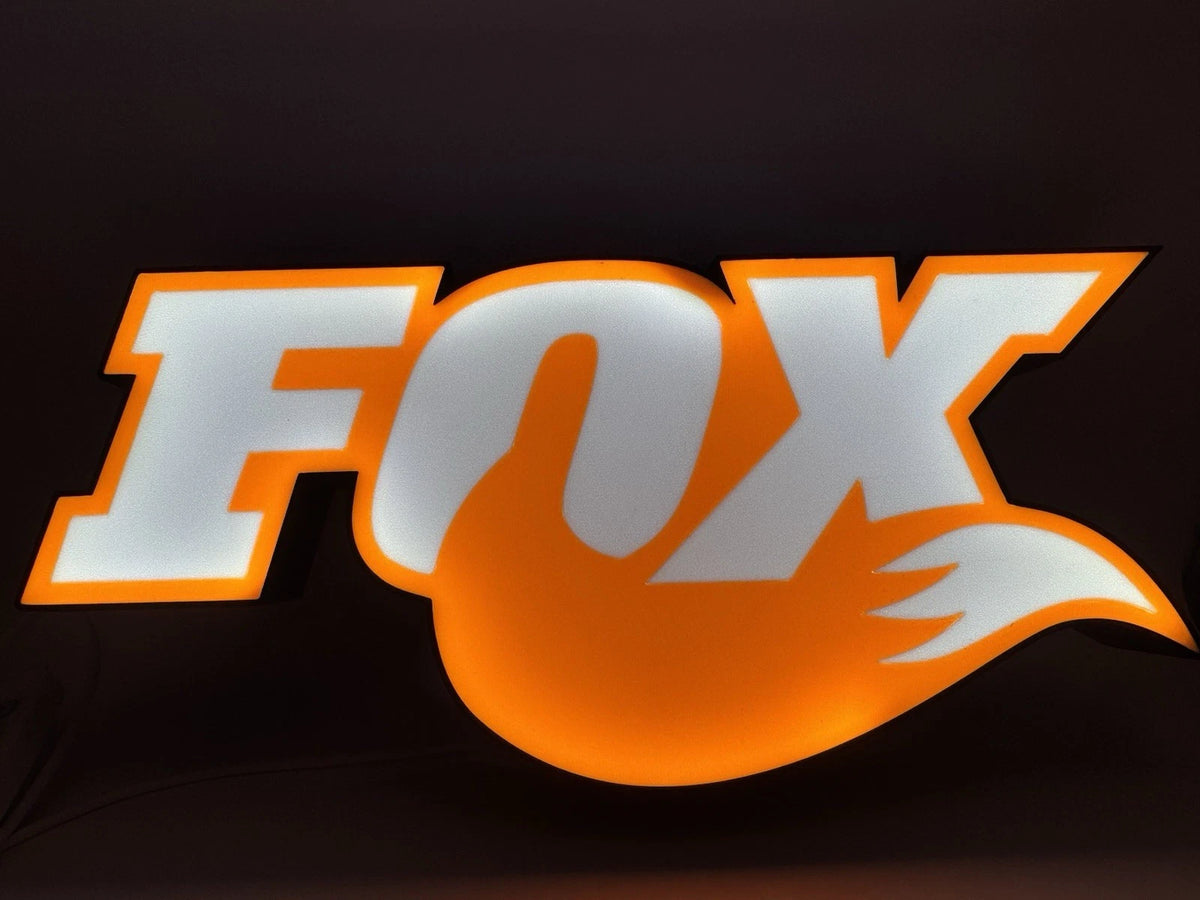 Fox Racing Light Up LED Neon Sign MX shocks Motocross Helmet Jersey Honda