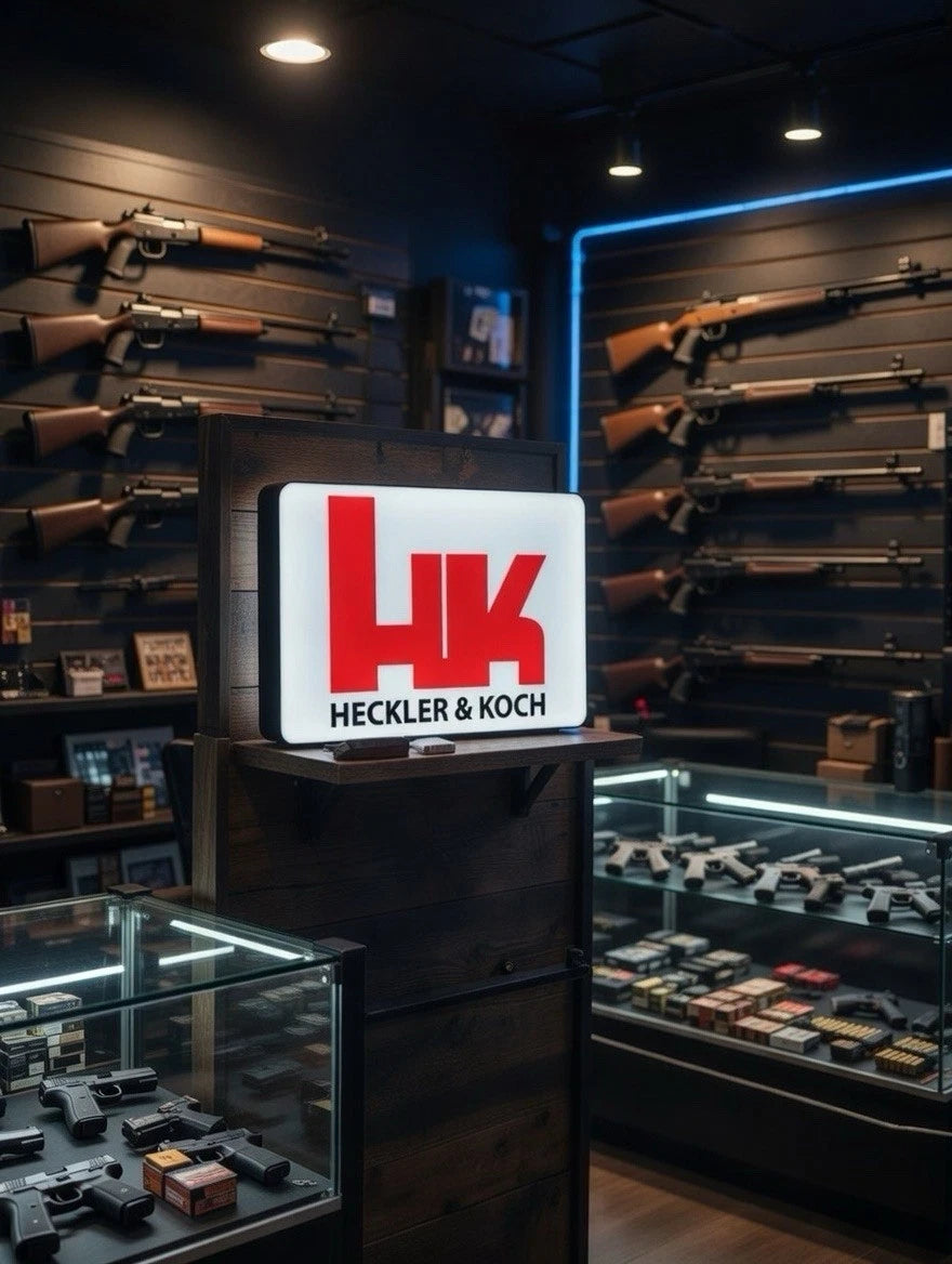 Heckler & Koch Firearms -  Light Up LED Neon Sign 2a Shooting Reloading Rifle