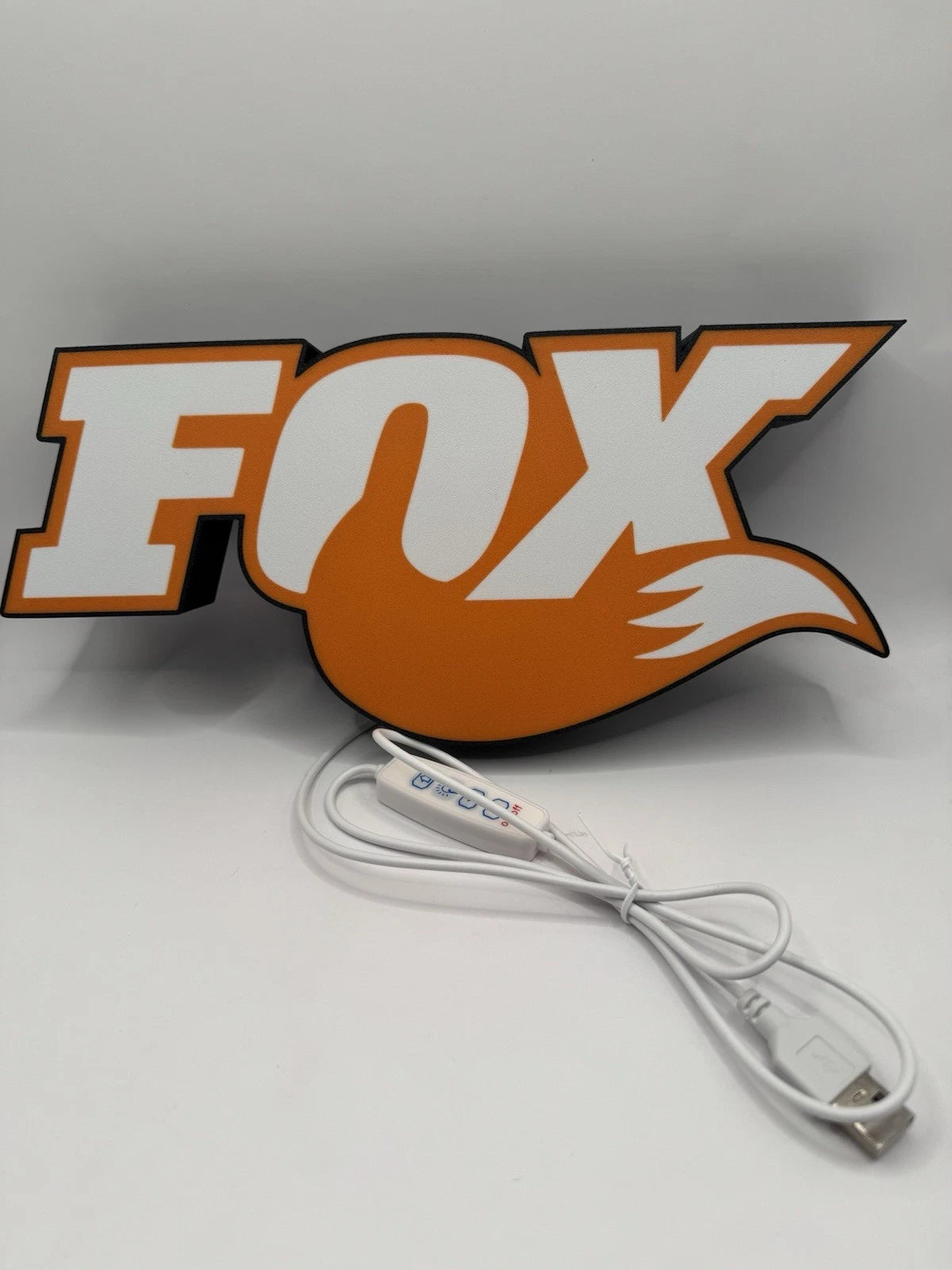 Fox Racing Light Up LED Neon Sign MX shocks Motocross Helmet Jersey Honda