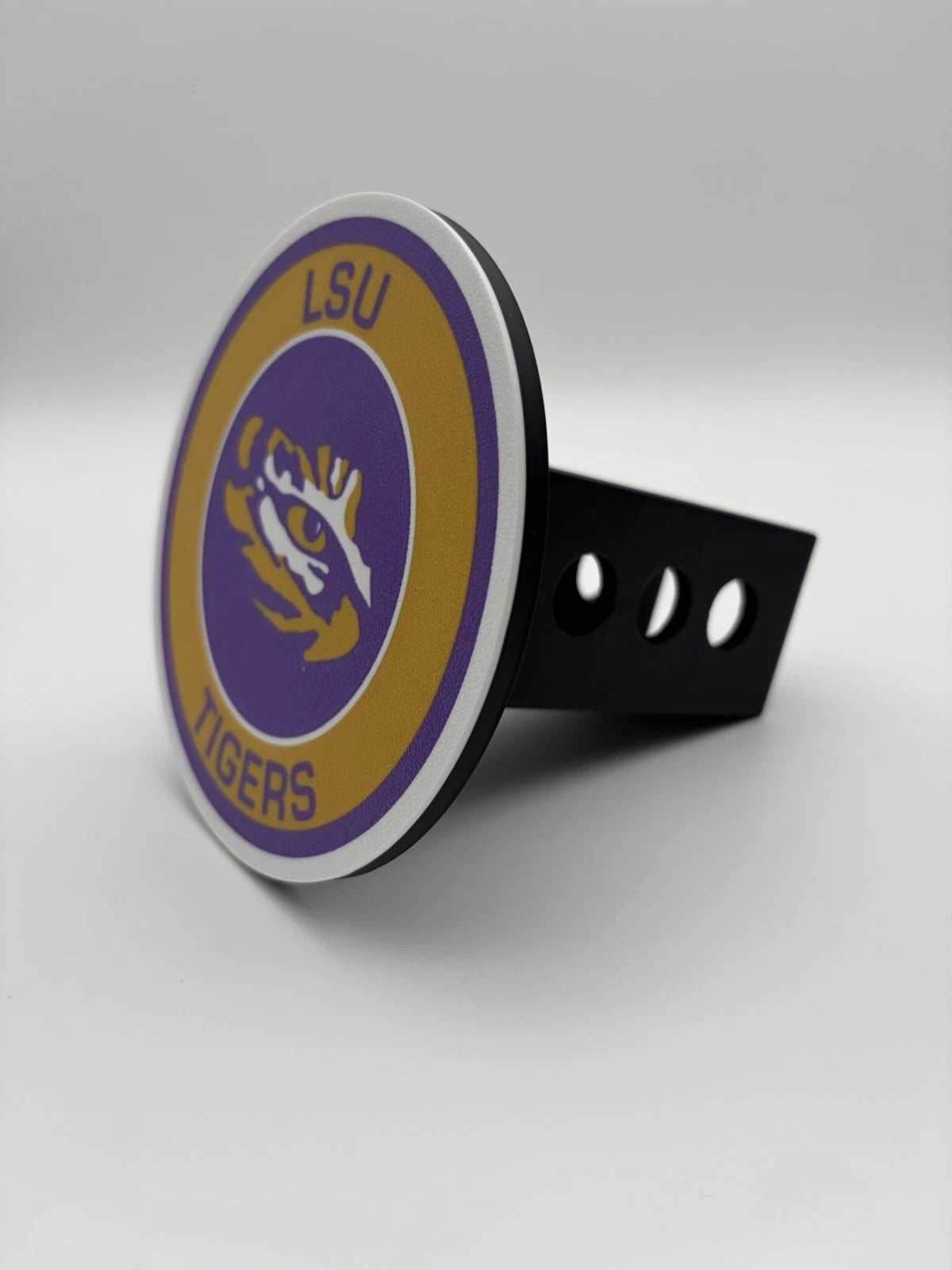 LSU Tigers - Tow Hitch Receiver Cover – Fits 2” Towing Louisiana State Football