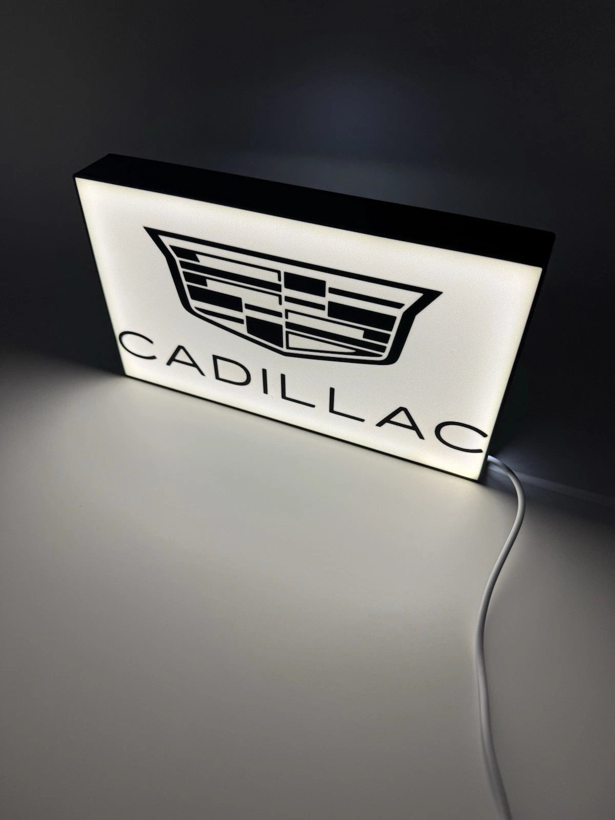Cadillac Automotive -  10” Light Up LED Sign With USB Plug Deville CTS Escalade
