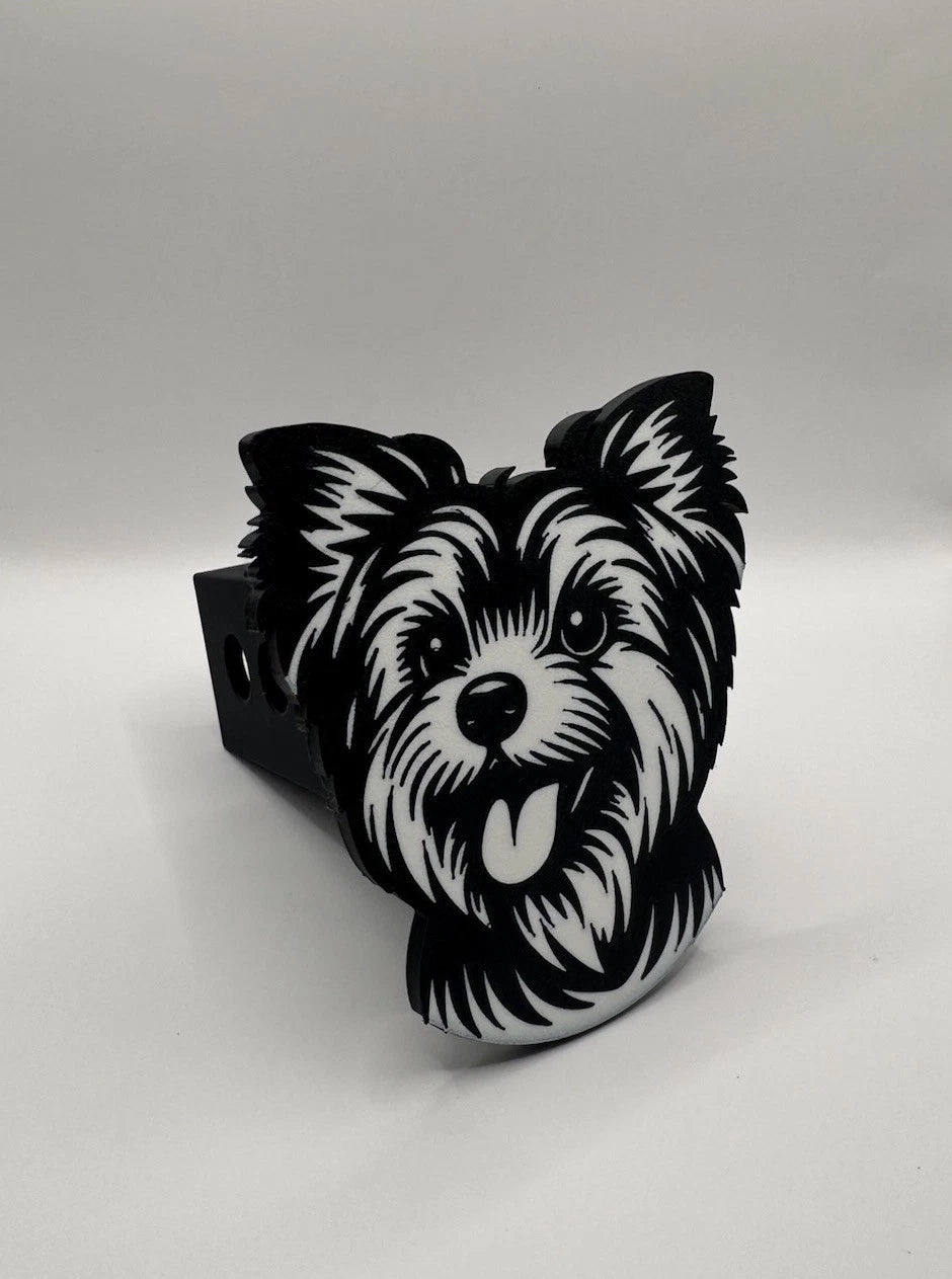 Yorki Yorkshire Terrier - Hitch Receiver Cover – Fits 2” Truck Hitch