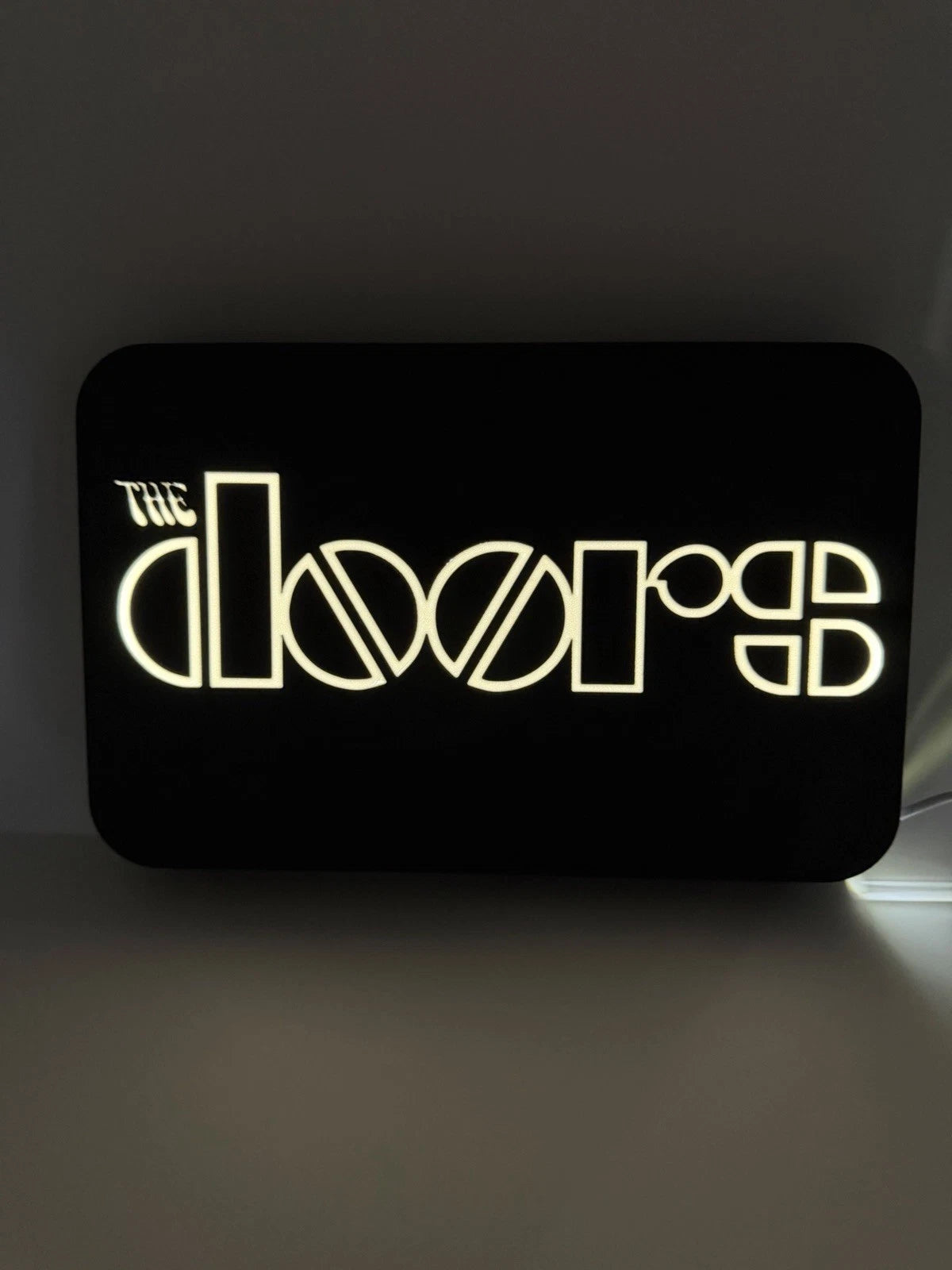 The Doors -  Light Up LED Sign With USB Plug - Classic Rock Decor Jim Morrison