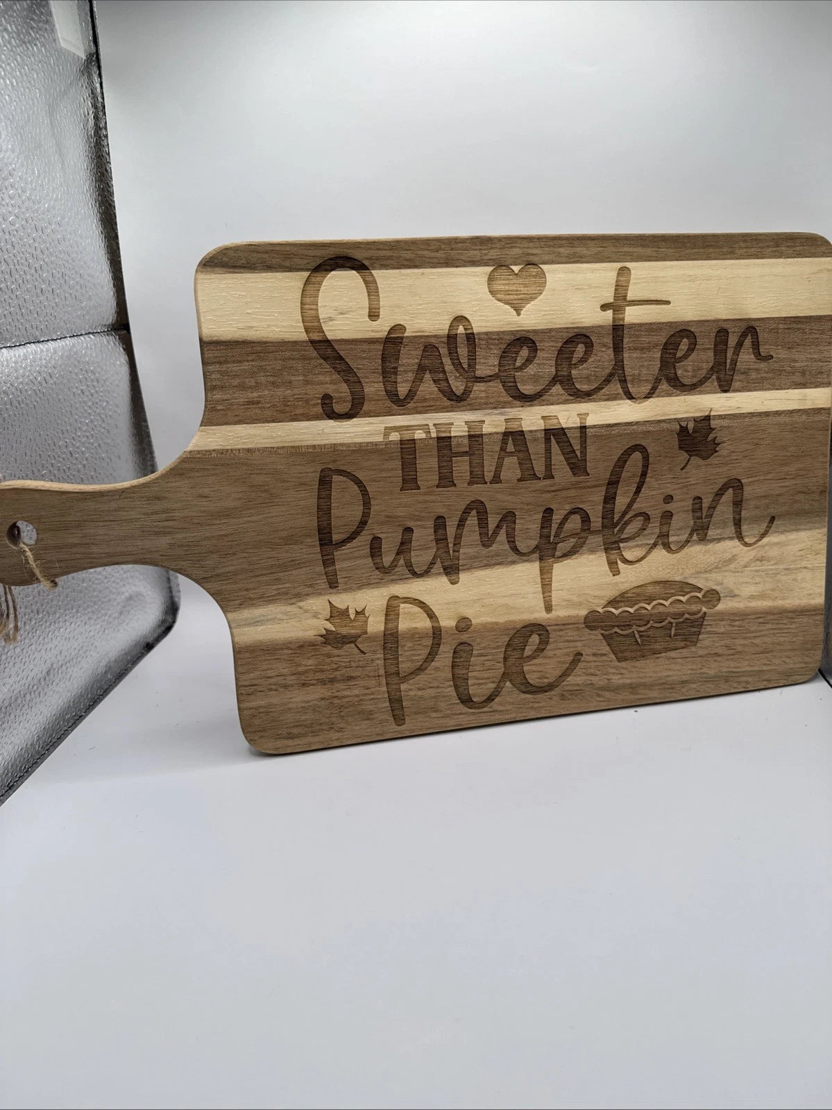 Sweet Pumpkin Pie Fall Decor - Engraved Wooden Cutting Board