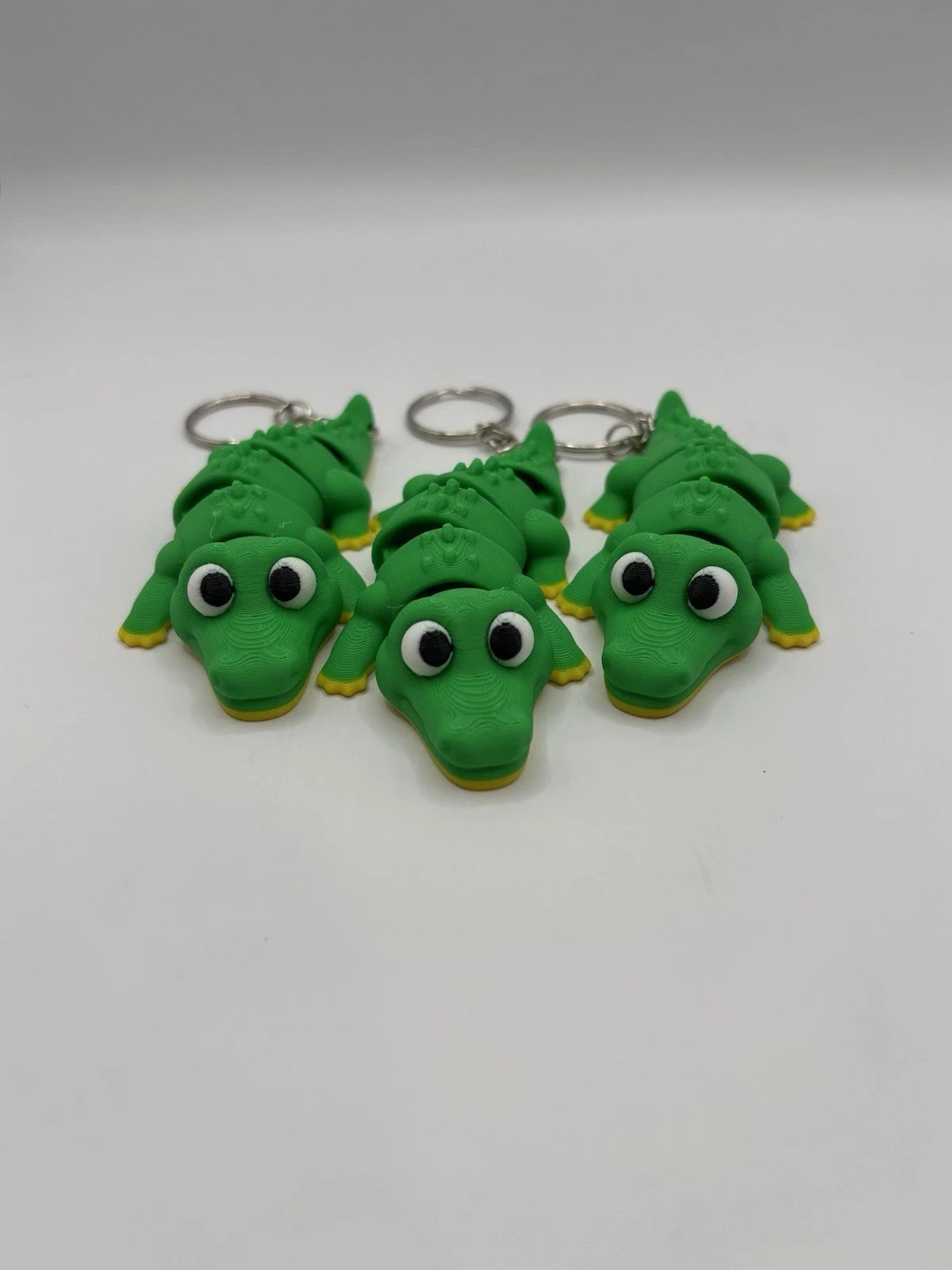 Green Alligator Fidget Keychain
