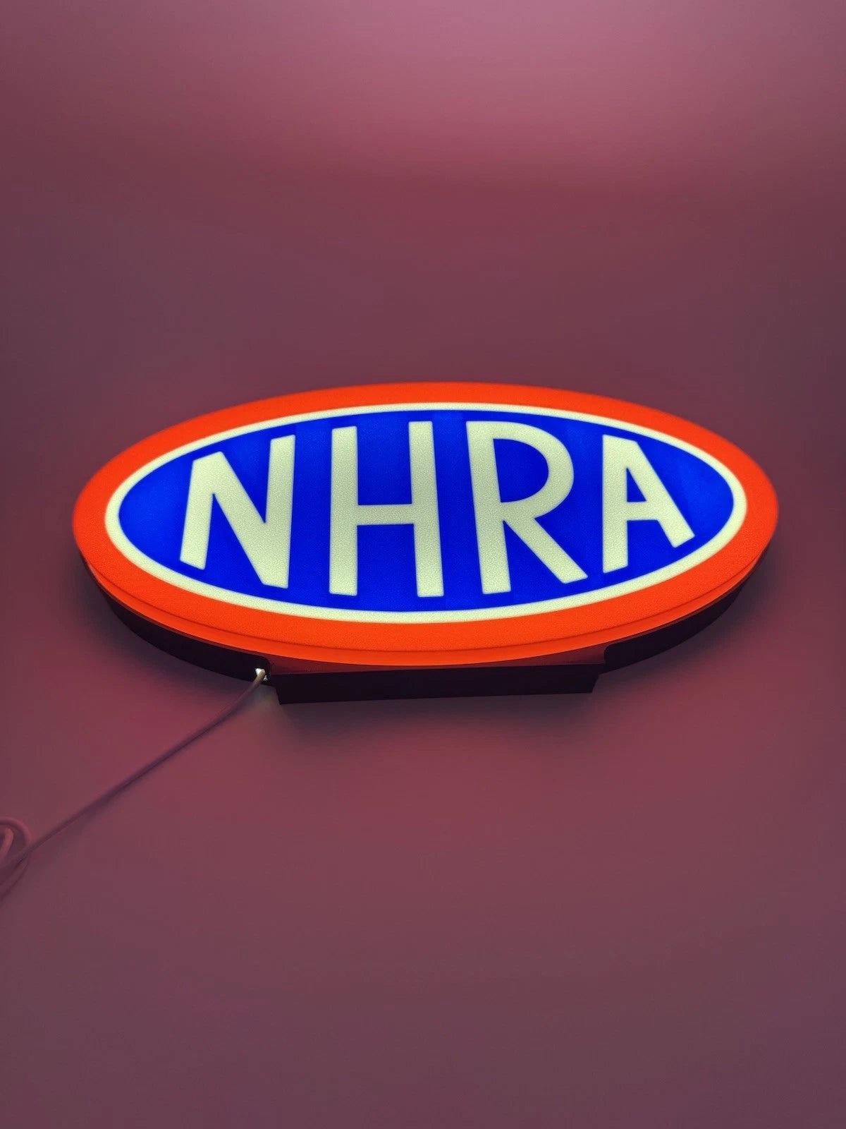NHRA Drag Racing - Light Up LED Neon Sign Hot Rod Dragster Street Top Fuel Funny