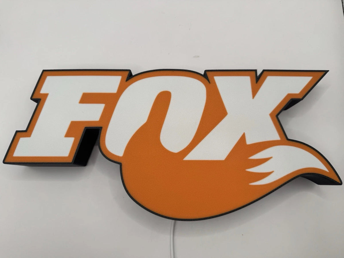 Fox Racing Light Up LED Neon Sign MX shocks Motocross Helmet Jersey Honda