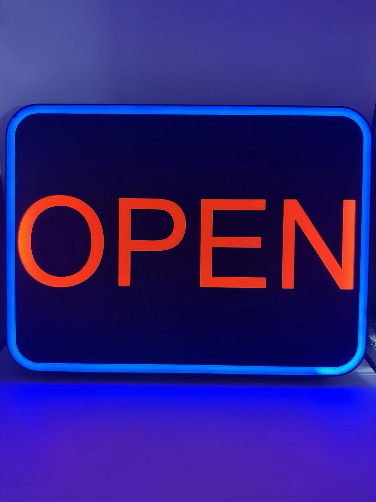 LED Business “OPEN” Sign – 13.5” x 10” Inch With USB Power Cord