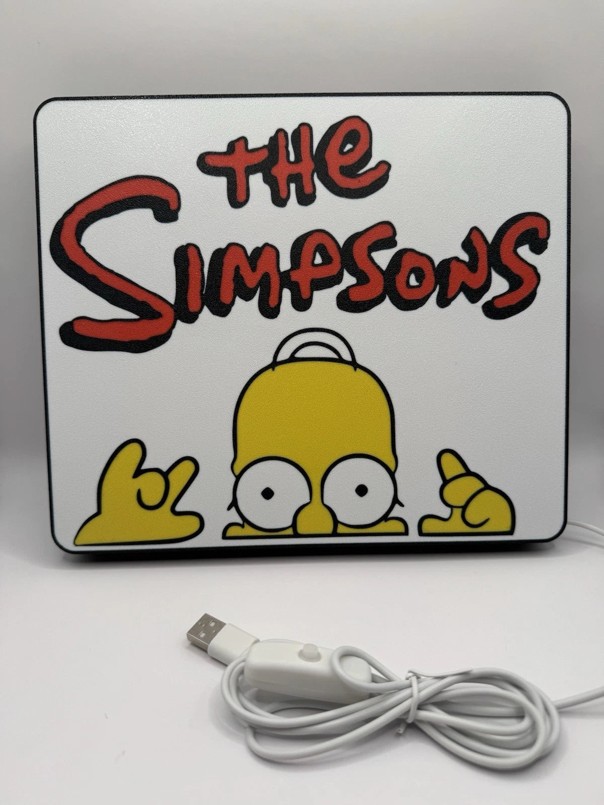 The Simpsons Light Up LED Neon Sign W/ USB Cord - Homer Bart Marge Simpson’s