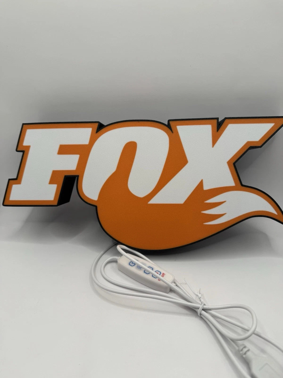 Fox Racing Light Up LED Neon Sign MX shocks Motocross Helmet Jersey Honda