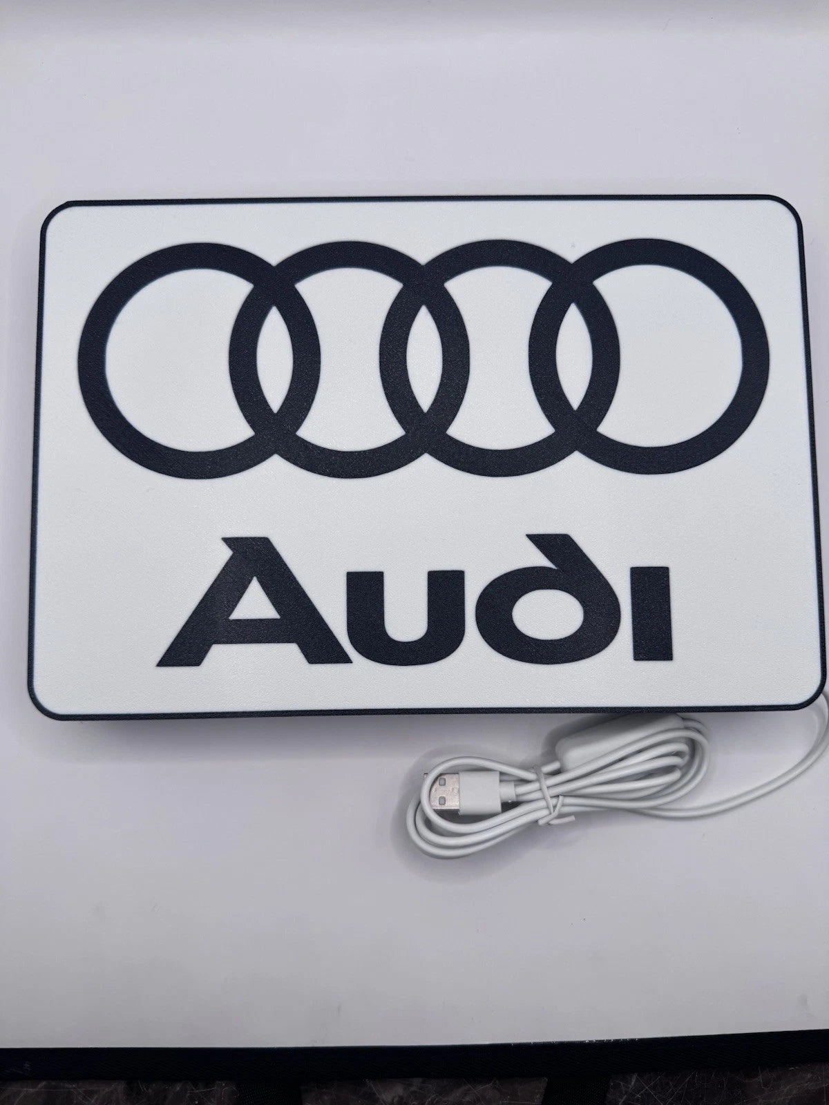 Audi Automobiles LED Neon Light Up Sign - Q7 TT Q5 A5 A6 Q3 R8 S5 Quattro