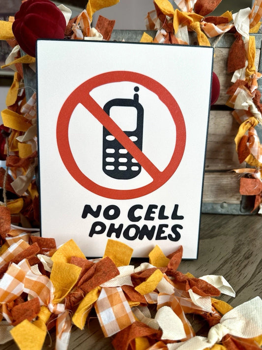 Luke's Diner "No Cell Phones" LED Light Up Sign