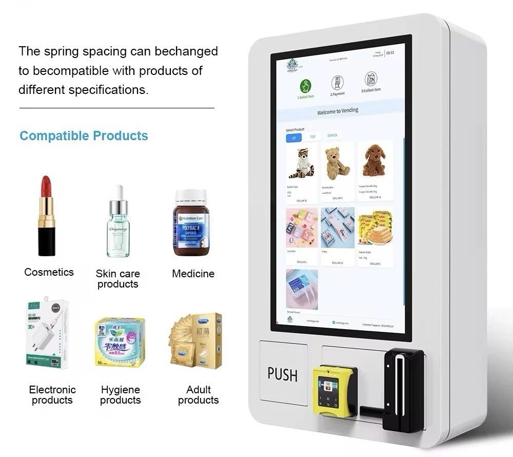 XL Vape Vending Machines  - 32" Touchscreen Smart Vending Machines