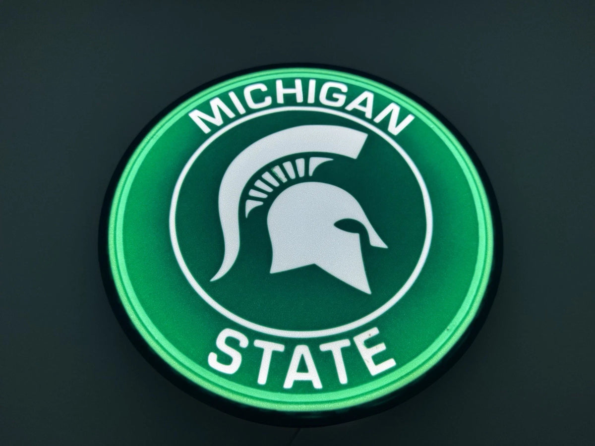 Michigan State University Spartans - Light Up LED Neon Sign Football College