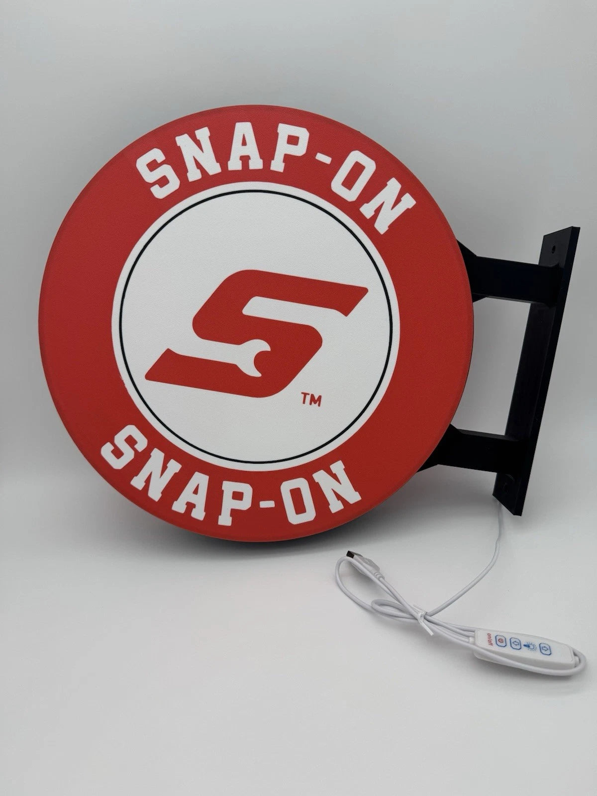 Snap On Tools 13” Pub Style Dual Side Light Up LED Sign Gas Station Mancave