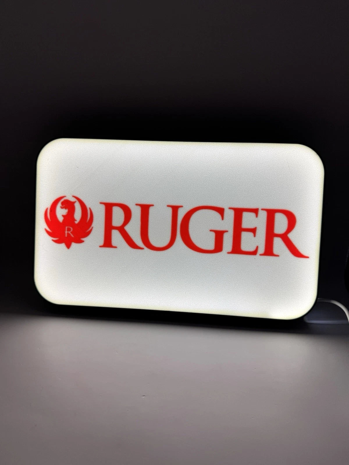 Ruger Firearms Light Up LED Neon Sign With USB- Reloading Shooting Hunting 2A