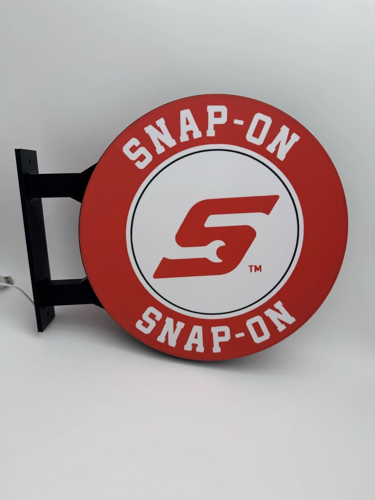 Snap On Tools 13” Pub Style Dual Side Light Up LED Sign Gas Station Mancave