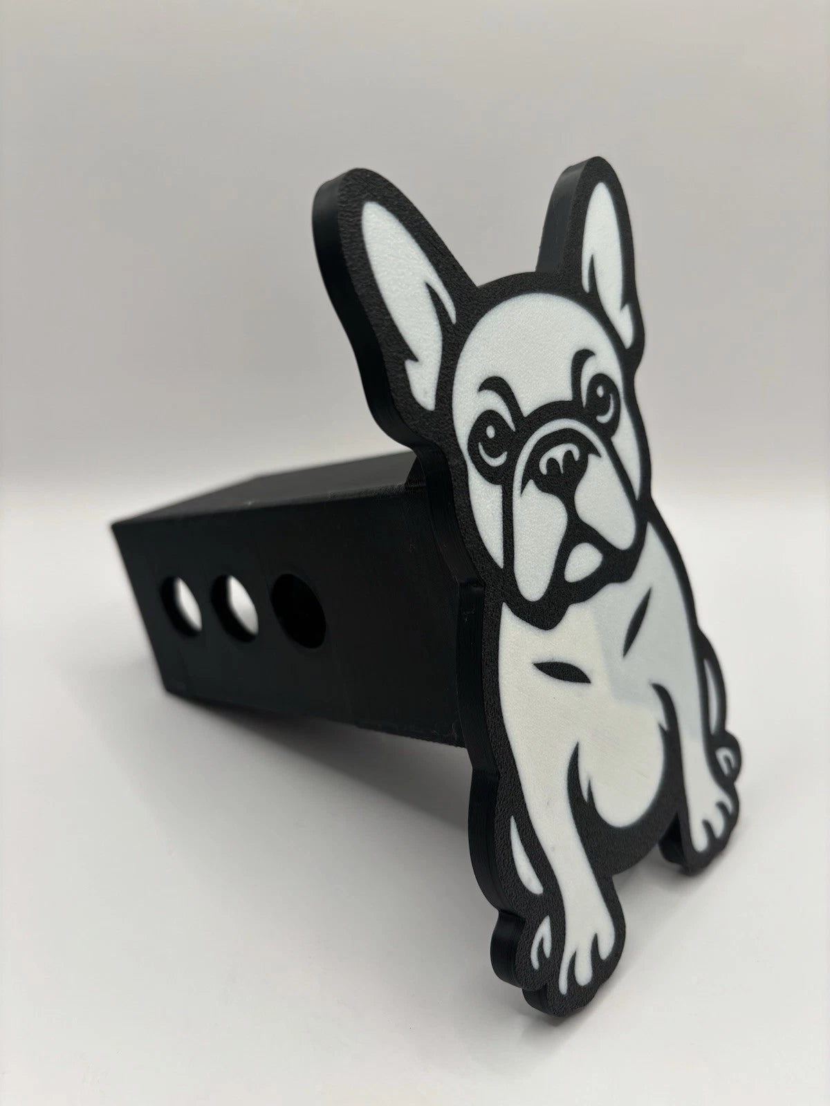 French Bulldog Hitch Receiver Cover – Fits 2”  – Multiple Designs Available