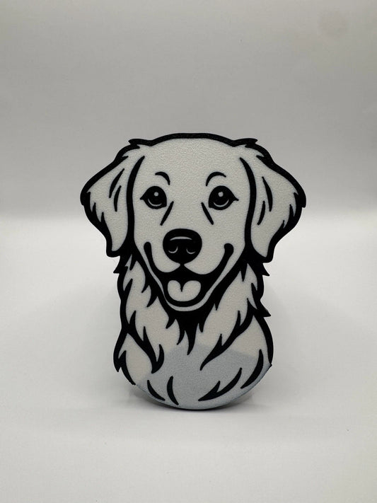 Golden Retriever Dog Hitch Receiver Cover – Fits 2” – Multiple Designs Available