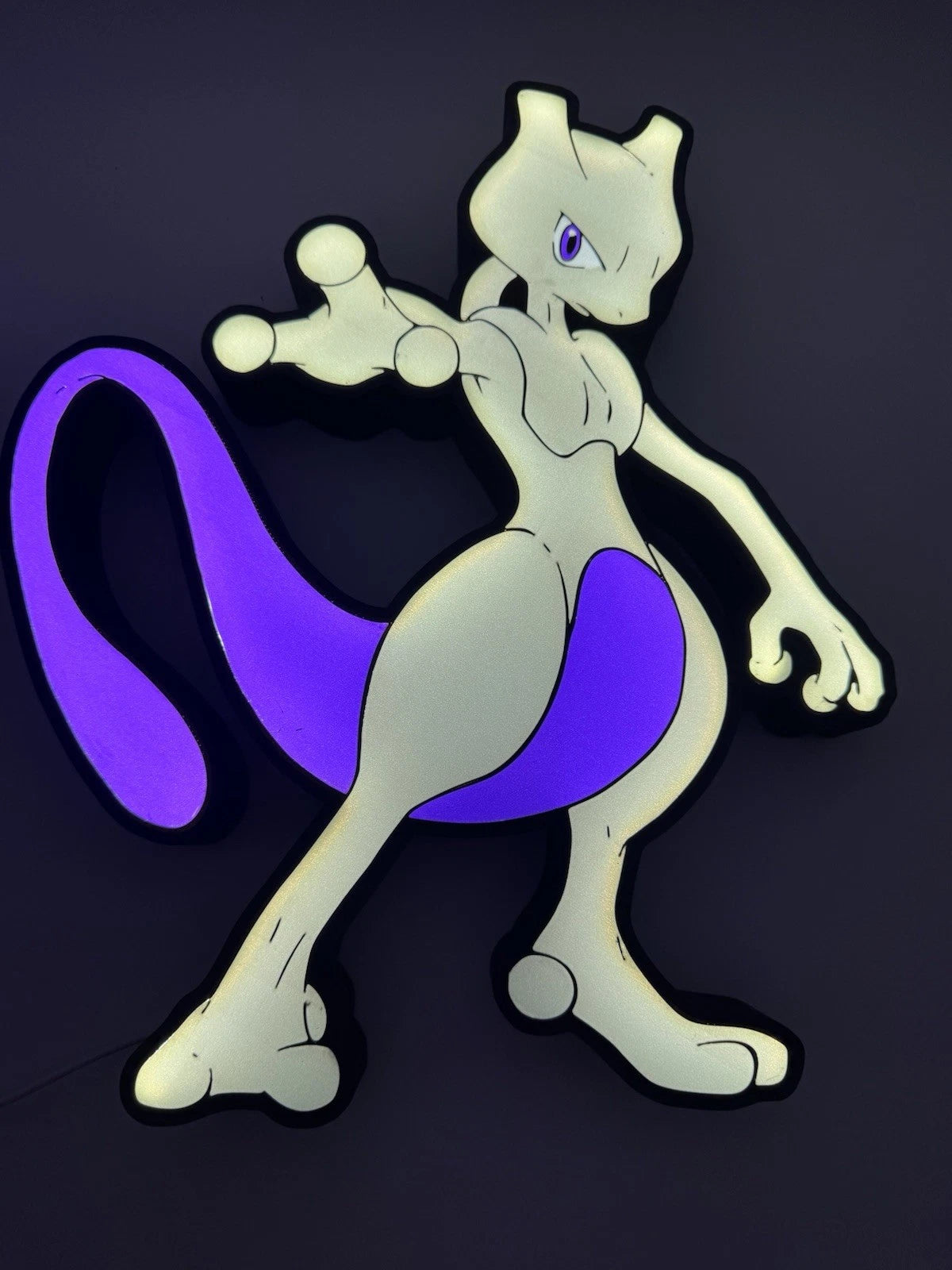 Mewtwo Pokemon- Light Up LED Sign