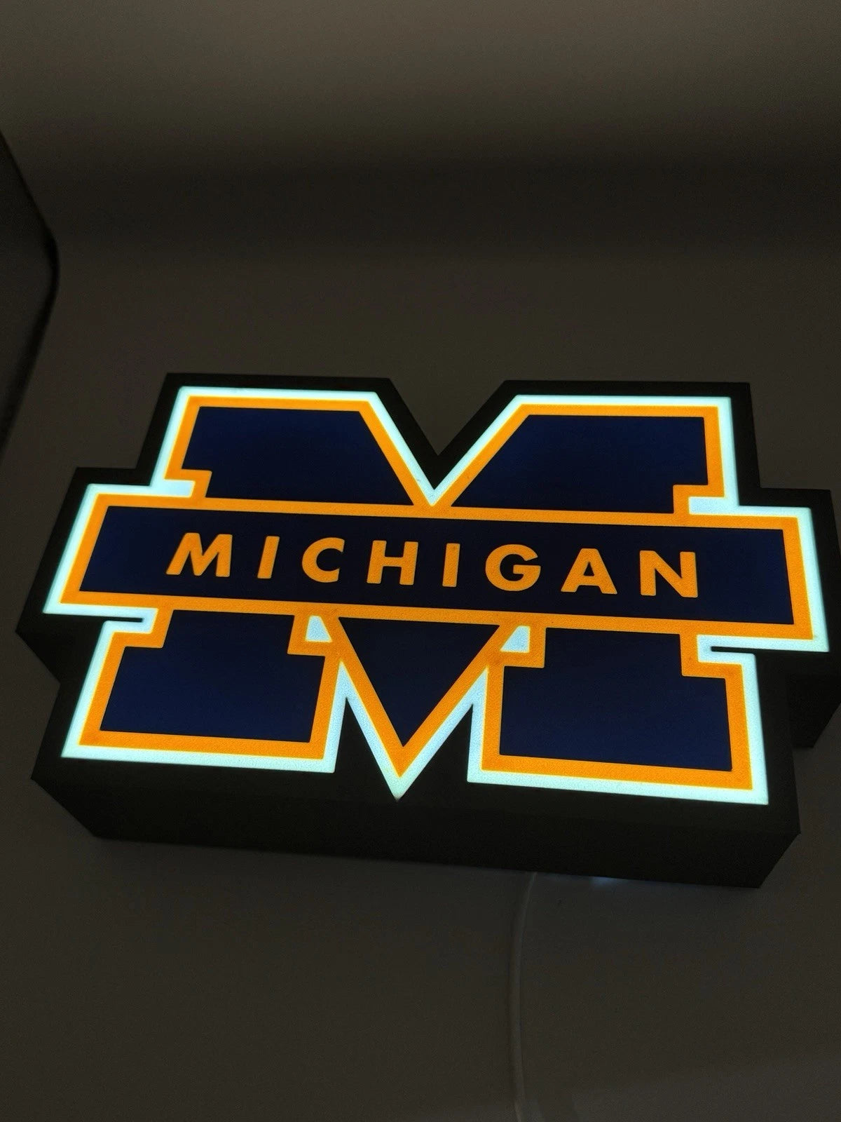 University of Michigan - Light Up LED Sign U Of M Wolverines Football Big 10
