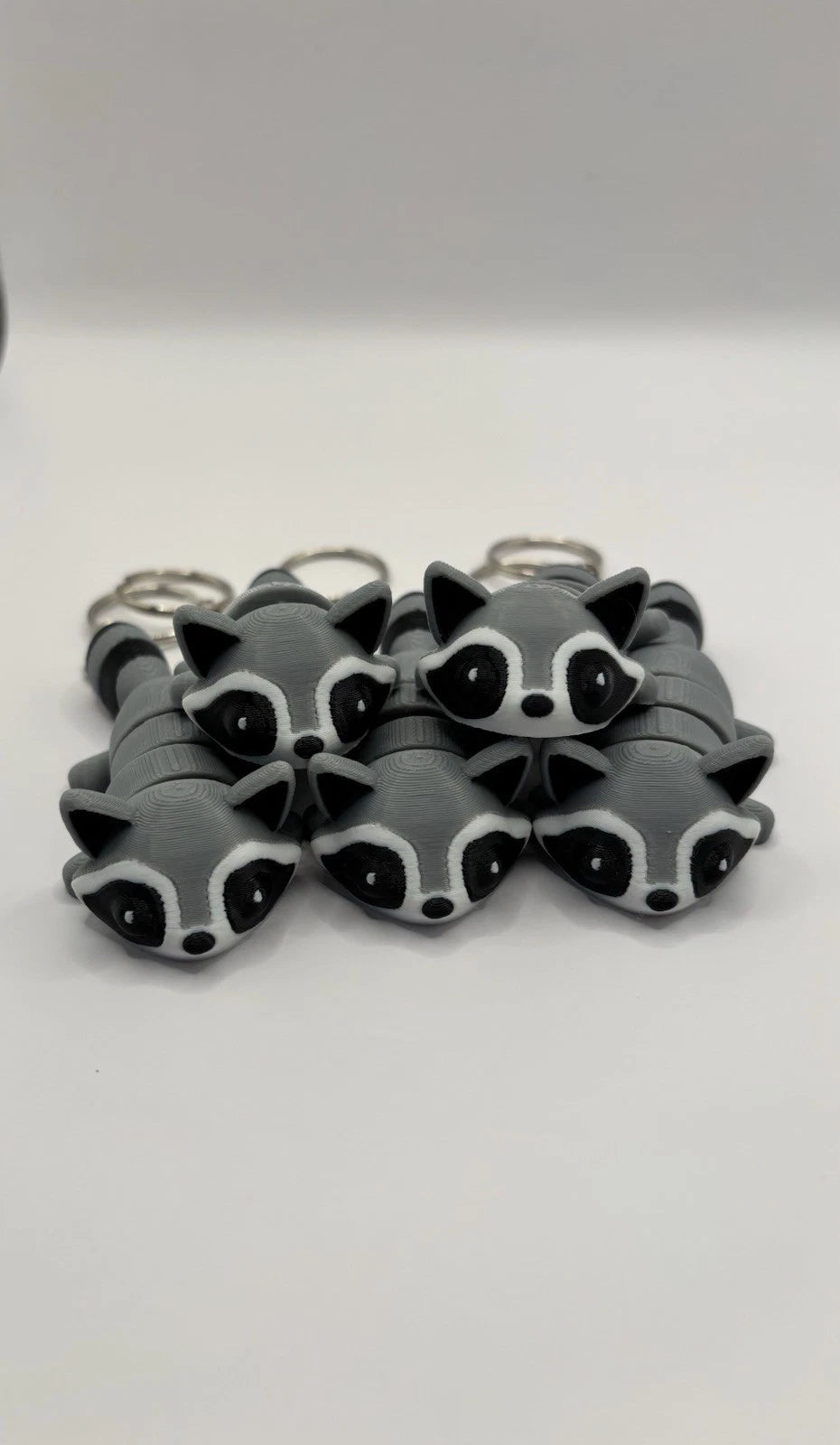 Racoon Fidget Keychain