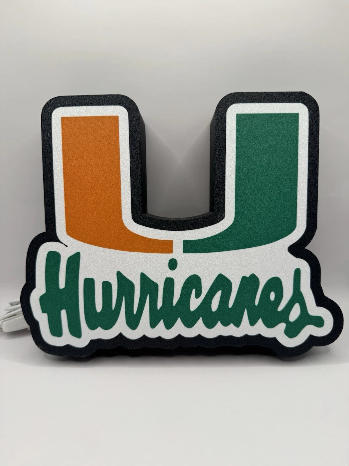 Miami Hurricanes Light Up LED Neon Sign - NCAA Football Florida Athletics Sports