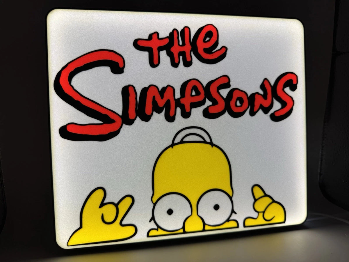 The Simpsons Light Up LED Neon Sign W/ USB Cord - Homer Bart Marge Simpson’s