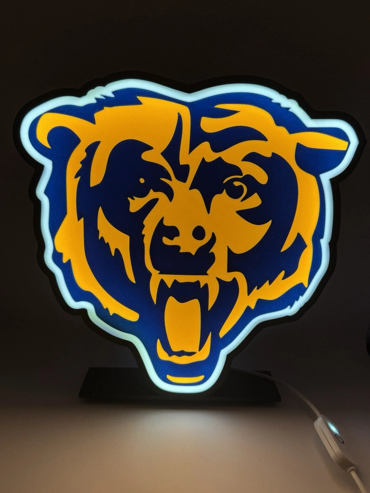 Chicago Bears  -  Light Up LED Sign with USB Plug