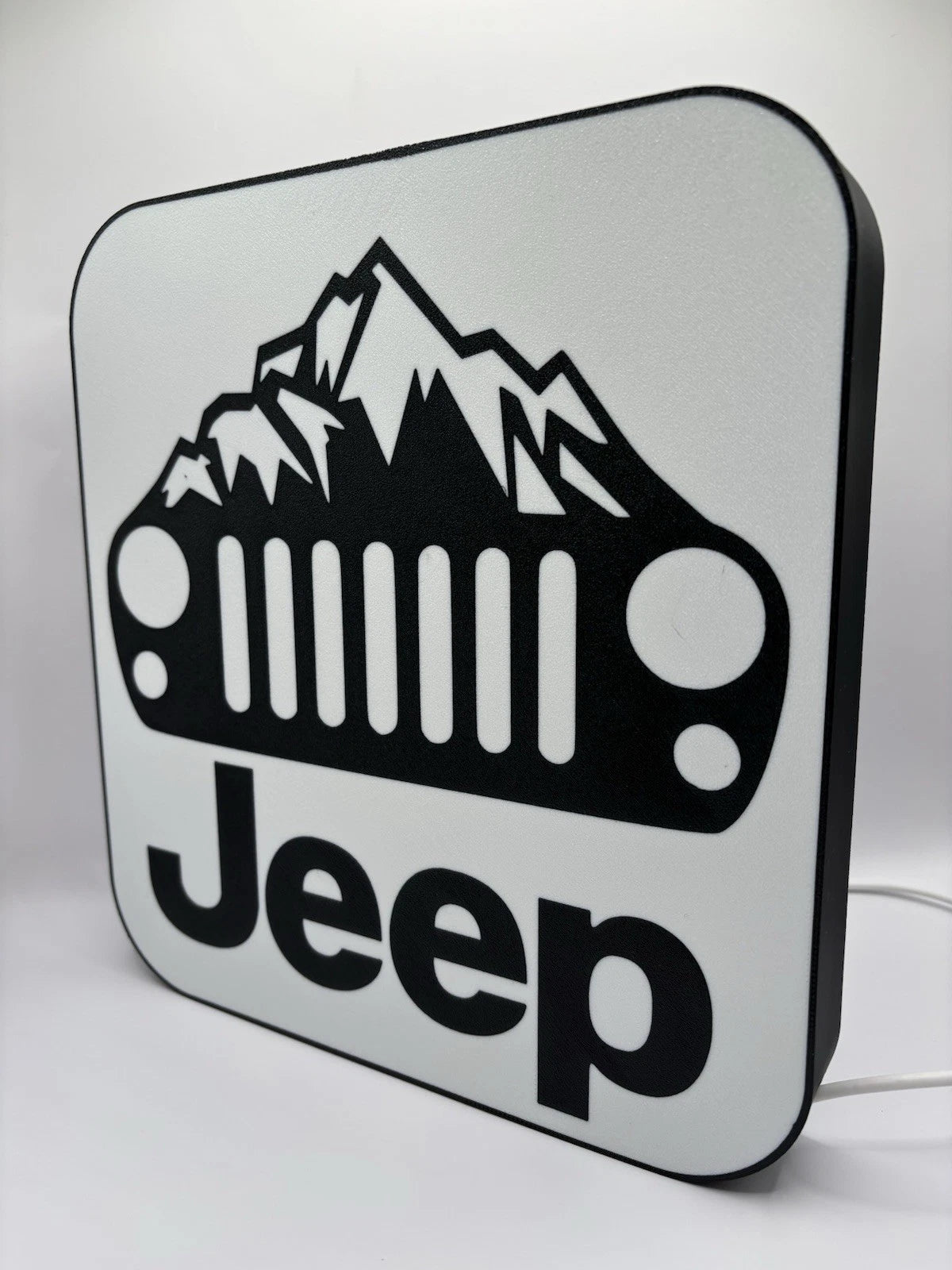 Jeep - Light Up LED Sign Wrangler JK Rubicon Sahara SUV Off-road Trail Ready
