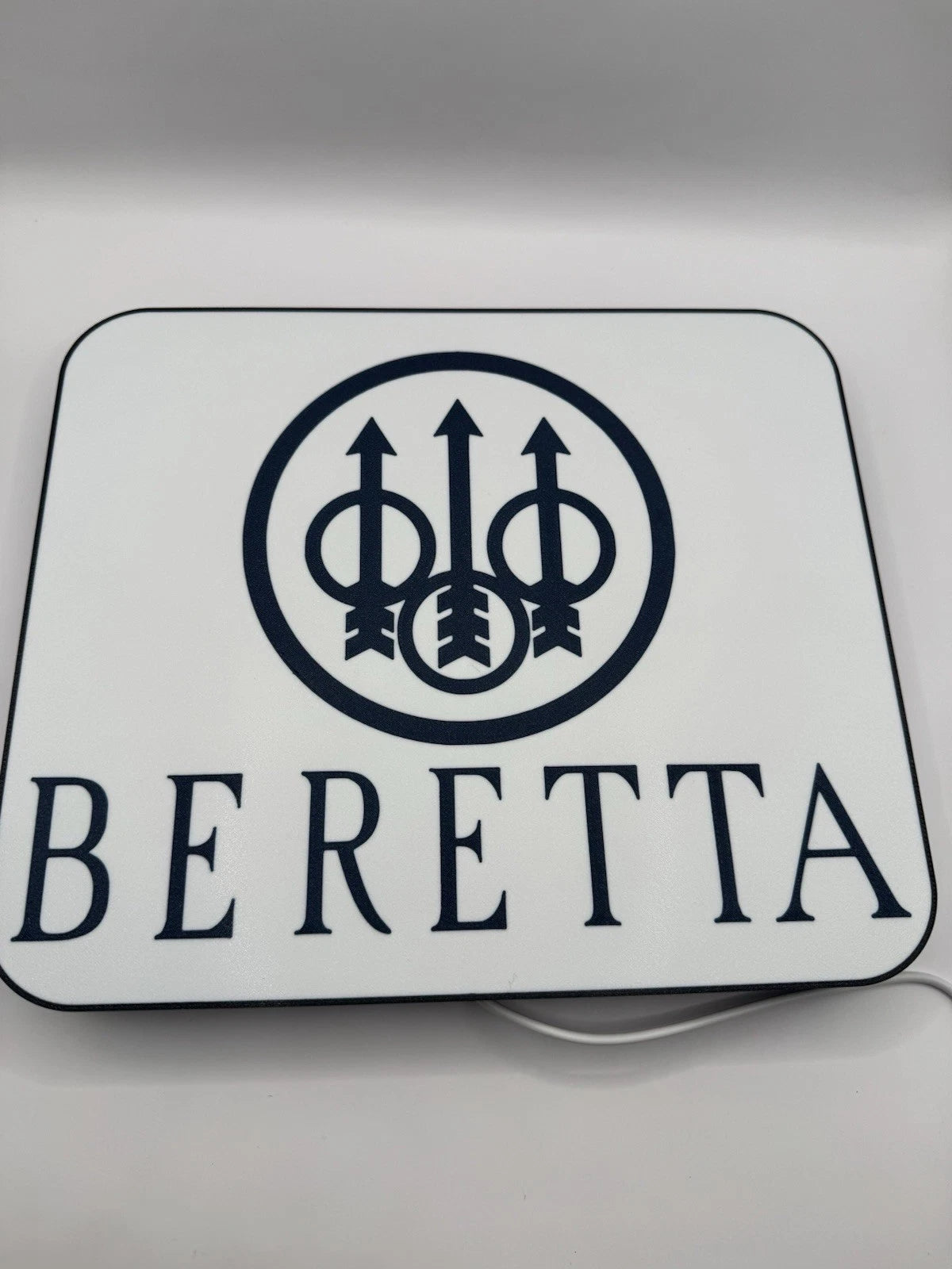 Beretta Firearms -  Light Up LED Neon Sign - Pistol Reloading M9 92 Shooting 2a