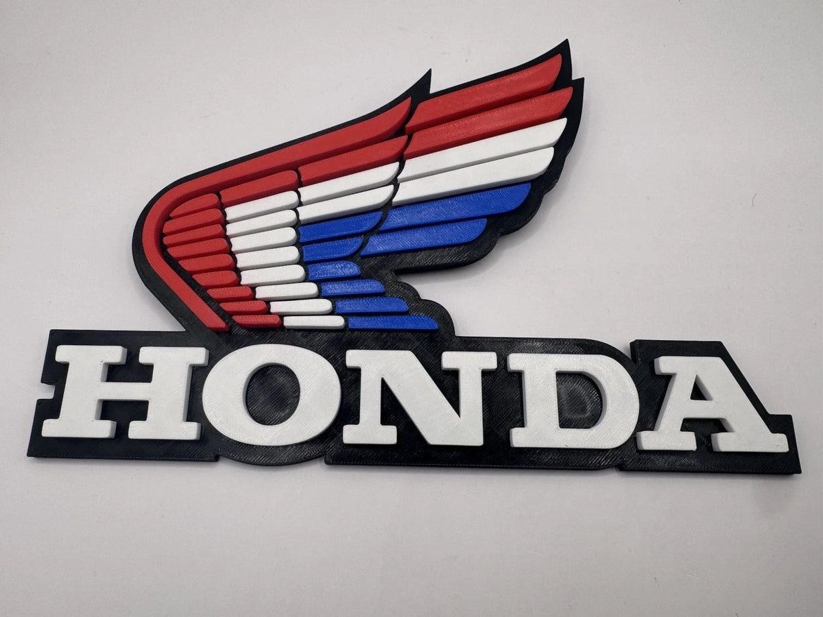 Retro Honda Wing Motorcycle 3D Wall Sign TRX ATC Mini Trail Monkey