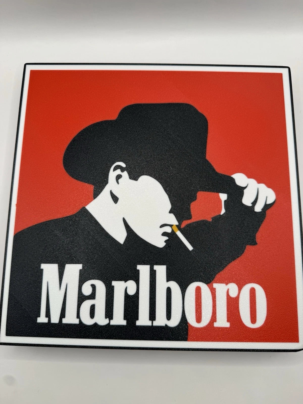 Marlboro Man -  Light Up LED Sign - Cowboy Reds Zippo Ashtray Lighter Rolling