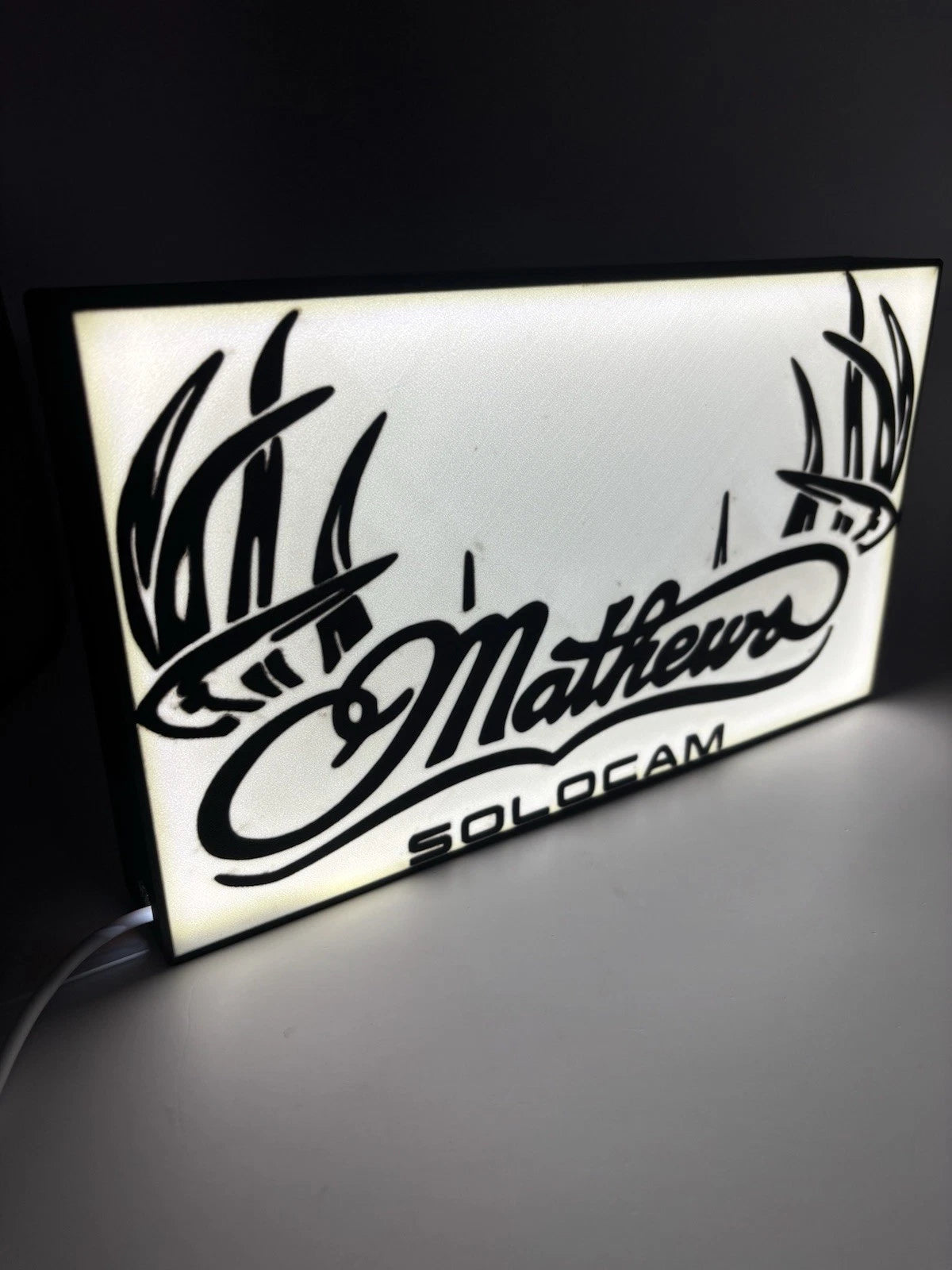 Mathews Solocam Trophy Buck -  Light Up LED Sign With USB Plug