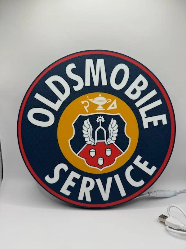 Oldsmobile Service - Light up LED Sign