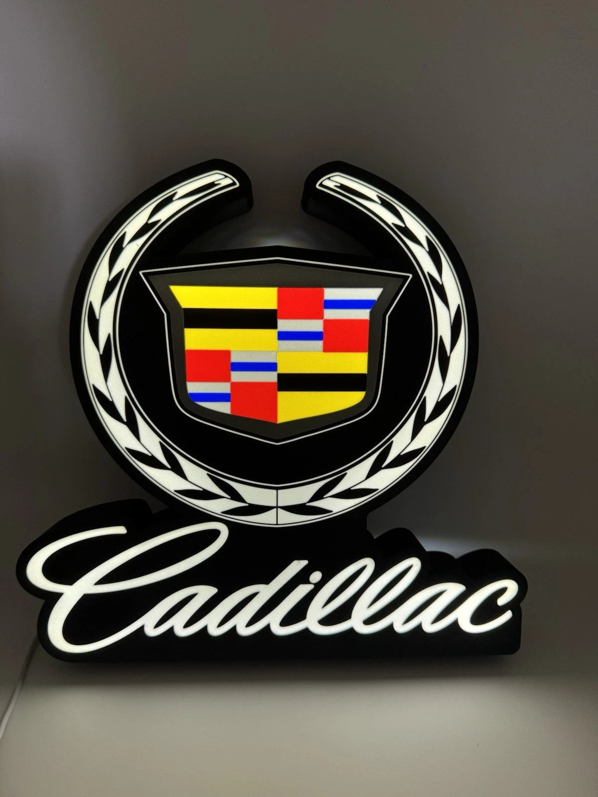 Cadillac Automotive Light Up LED Neon Sign 13” Garage Man Cave Decor Gift Dad