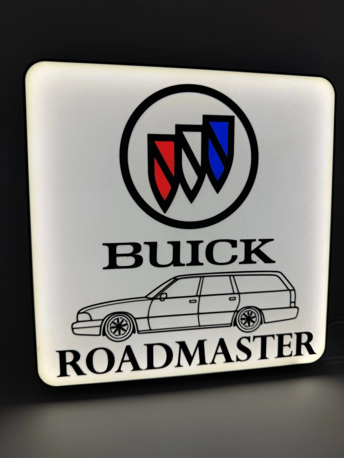 Buick Roadmaster Lowrider Light Up LED Sign With USB Plug  Lowrider Classic Car