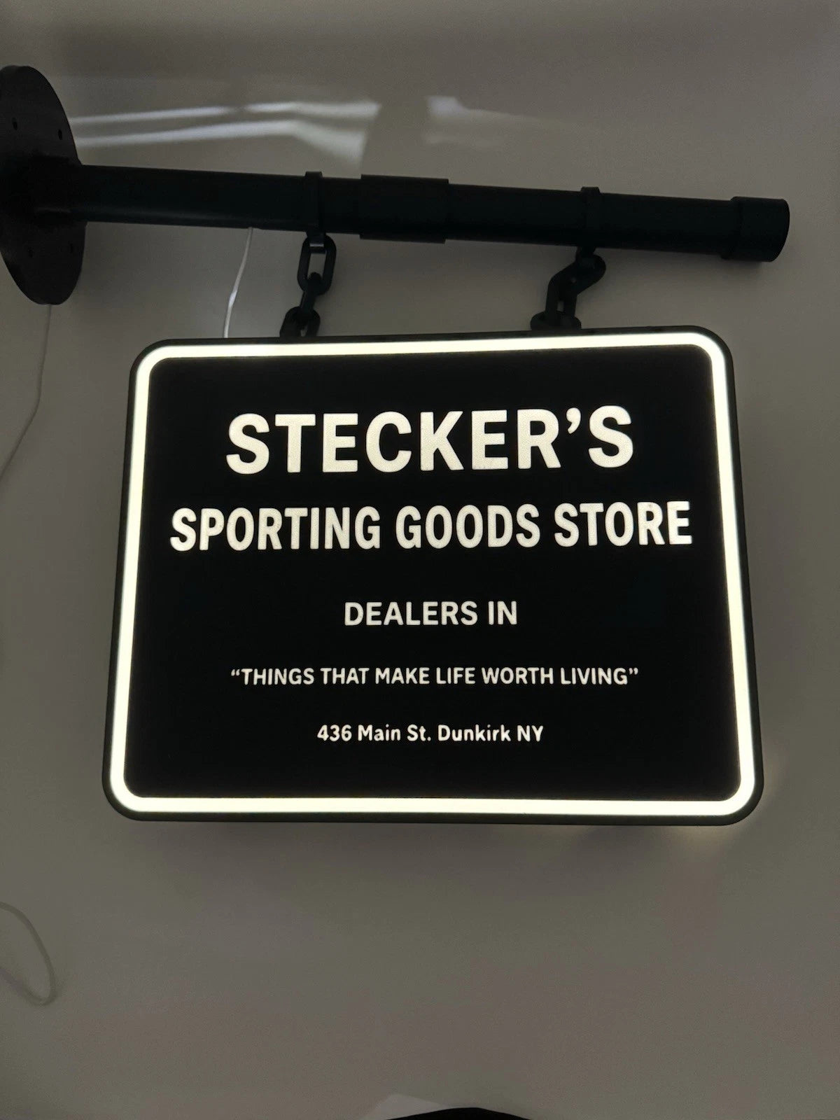 Custom Square Dual Side Pub Style Light Up LED Sign Bar - Add Custom Image Name