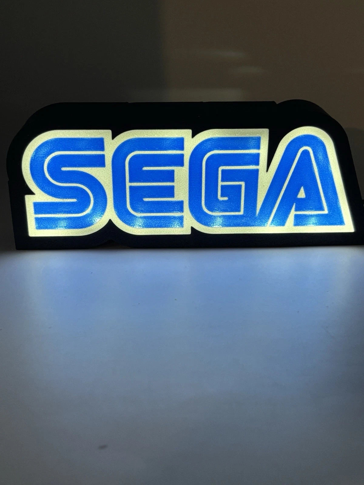 SEGA - Light Up LED Sign 10" Video Game Sonic System Atari Nintendo